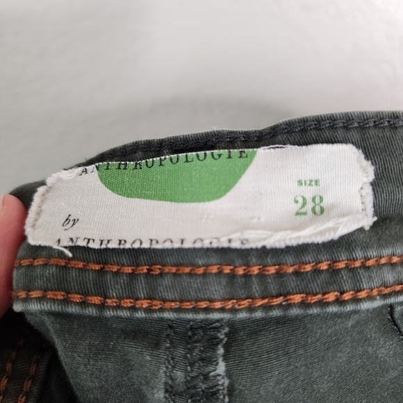 Anthropologie Green Skinny Utility Ankle Pants 28 - Picture 4 of 7